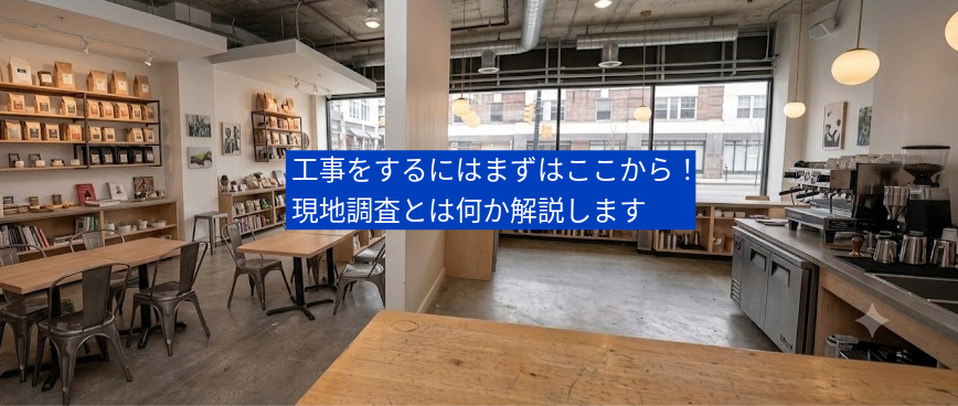 現地調査とは？店舗工事で失敗しないために欠かせない最初の大切な工程です